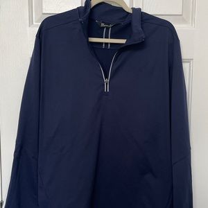 Under Armour Mens Loose Pull Over Navy Blue Sweatshirt